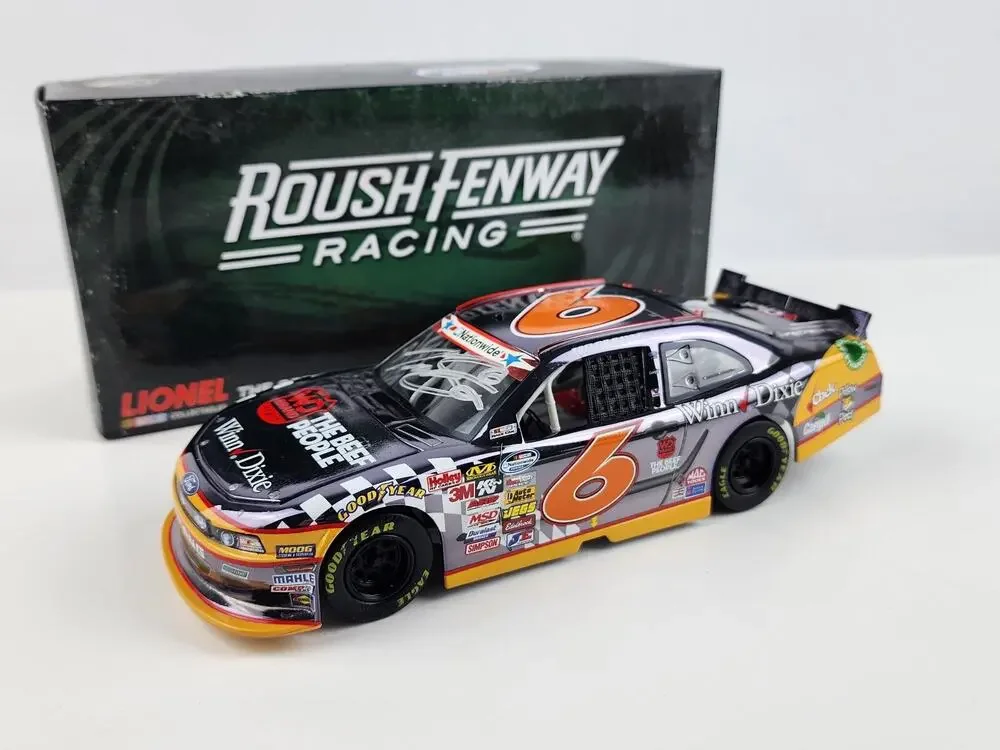 Trevor Bayne #6 Winn Dixie 2013 Mustang Lionel Color Chrome Purple Signed 1 of36
